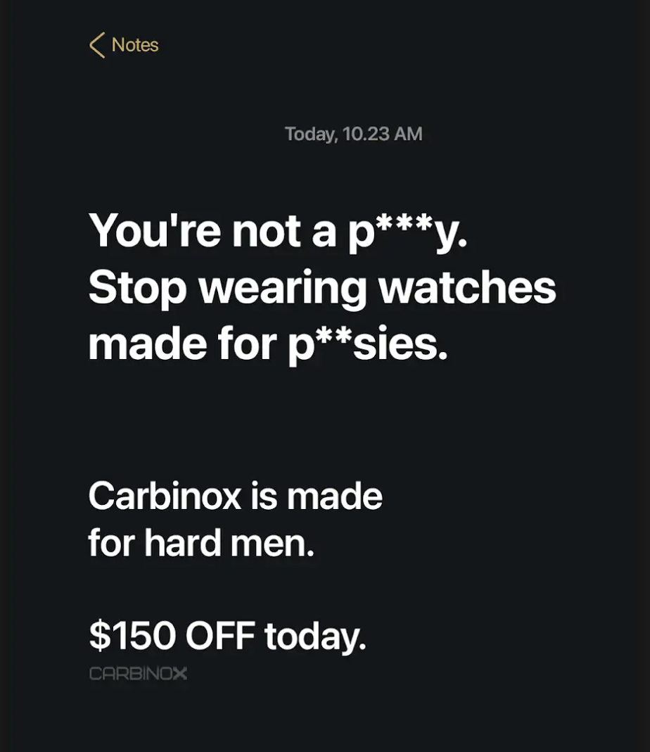 Carbinox static ad